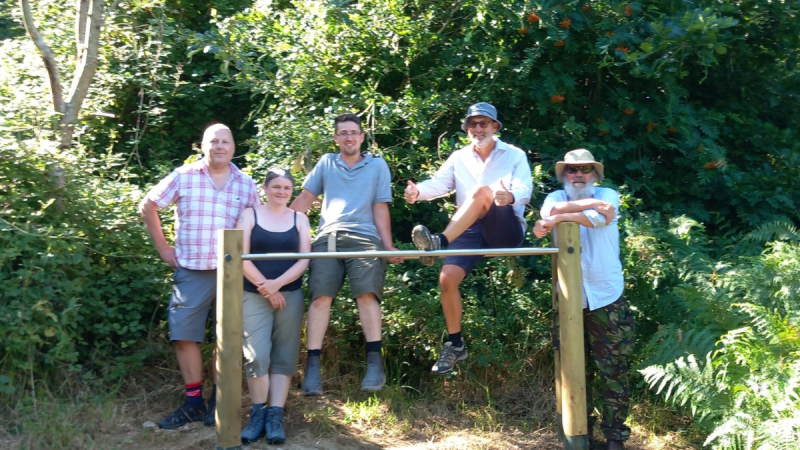 New benches and trim trail installed at Yeo Valley Woodland