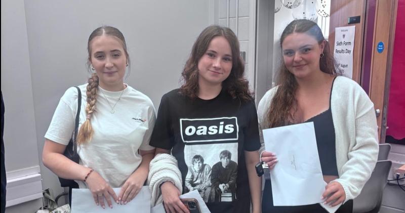 A Level Bideford Amy-Louise Clarke, Emma Silverwood, Cerys Marchant-Greenslade