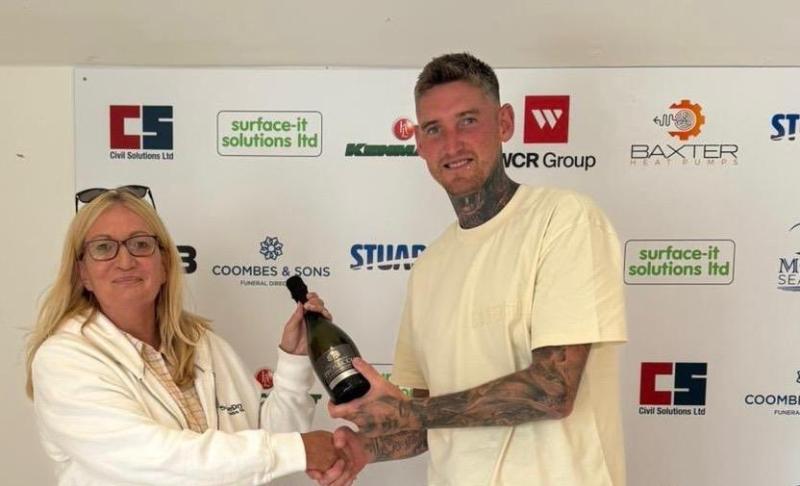 Bovey man of the match Dave Rowe