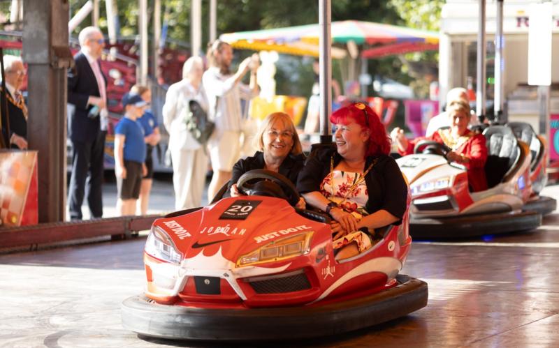 Barnstaple Fair mayor Janet Coates and consort Gwen Thomas