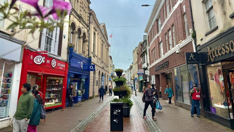Barnstaple High Street  September 2025 credit NDC