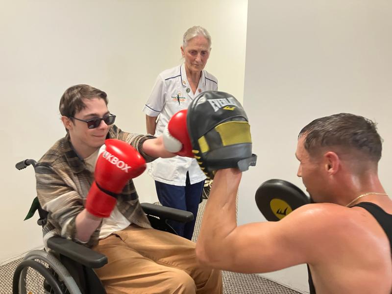 Brilliant boxing experience for Sean