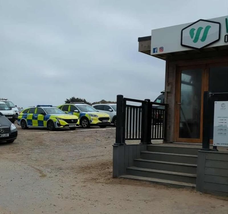Saunton beach police cordon credit Bulletin Media 2 crop