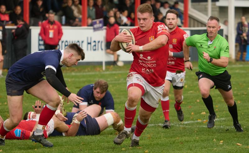 Man of the Match Domini Robson. Pic from Bob Collins