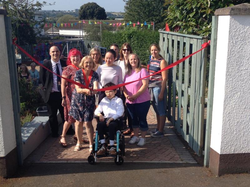 Welland House Sensory Garden group