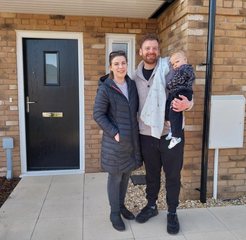 North Devon Homes. A family at their NDH property