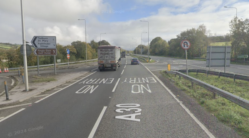 The collision took place on Friday evening near Pathfinder Village Credit- Google Maps