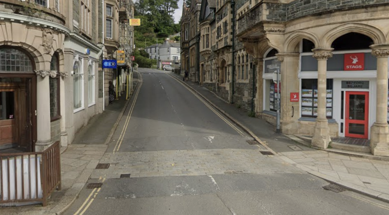 The incident took place outside the Conservative Club on Drake Road Credit- Google Maps