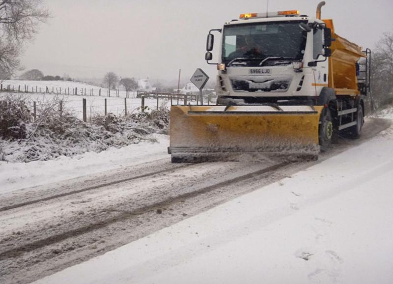 Gritters have begun keeping Dartmoor's roads safe this winter Credit- Craig Wallace