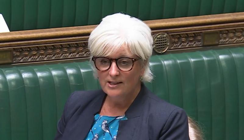 South Devon MP Caroline Voaden speaking in the House of Commons Credit-parliamentlive.tv
