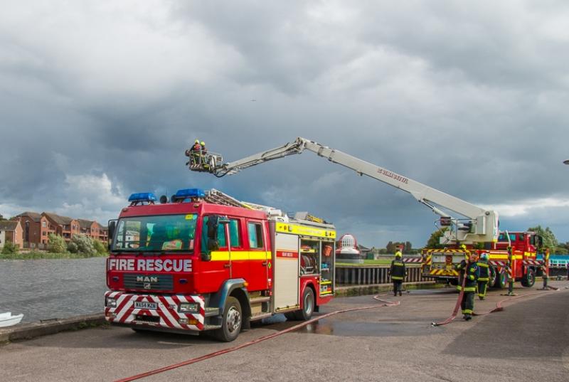 Emergency crews called to late-night fire at former Exeter police HQ