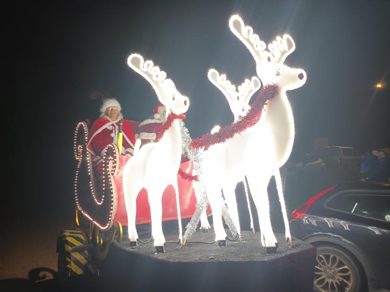 Barnstaple santa sleigh