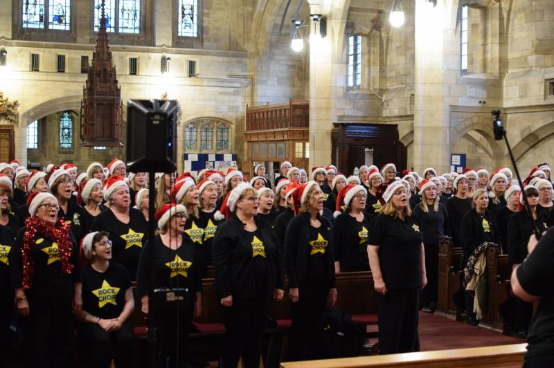 Rock choir East Devon raises £1,000 in their fundraiser for Inclusive Exeter 