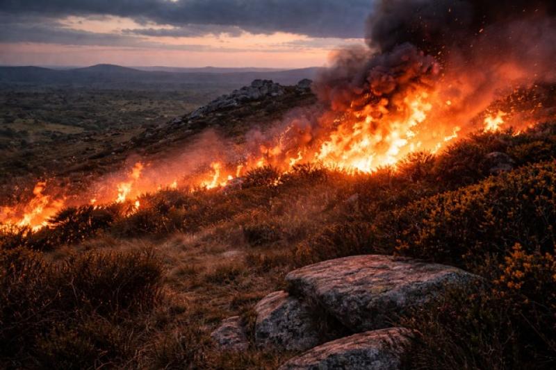 Dartmoor fires spark urgent warning from Police and Fire Crews (Image- Okehampton Police Facebook)