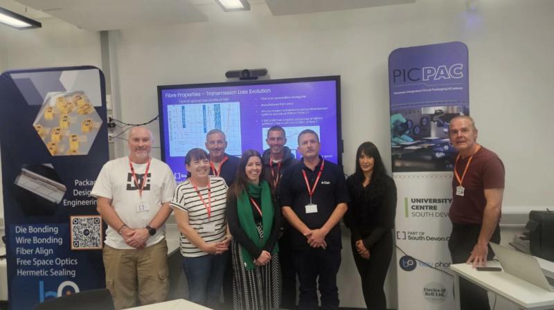Dr Phil Mitchell, far right, with the delegates at the Hi-Tech Cluster course