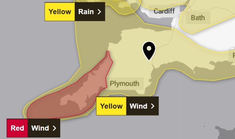 Storm Goretti: Exeter faces strong winds as yellow weather warning issued