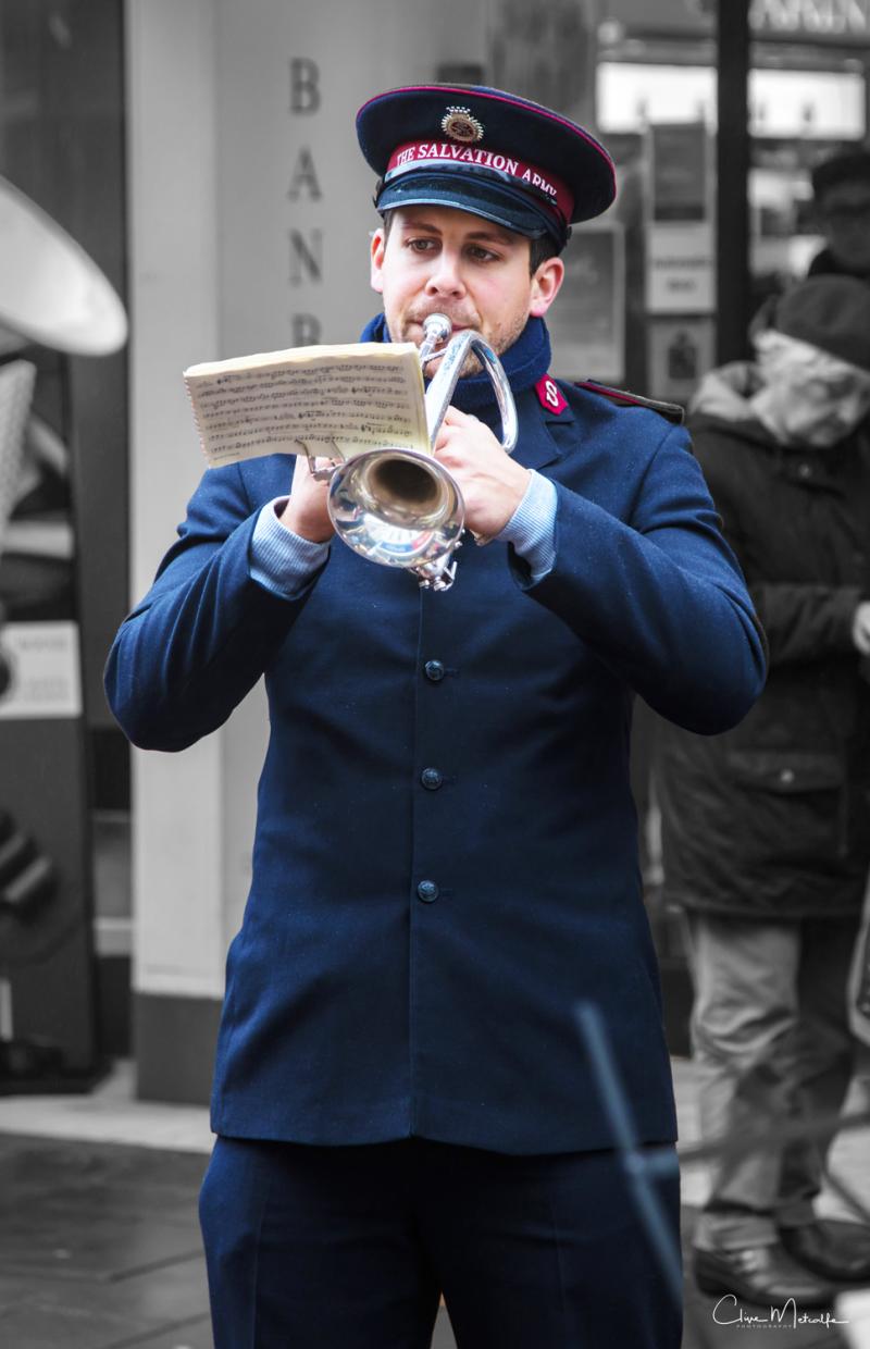 Salvation Army Mark Read trumpeter