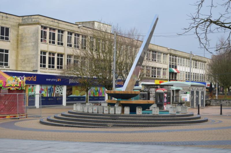 The Giant Sundial, Armada Way &copy; Copyright N Chadwick and licensed for reuse under this Creative Commons Licence.