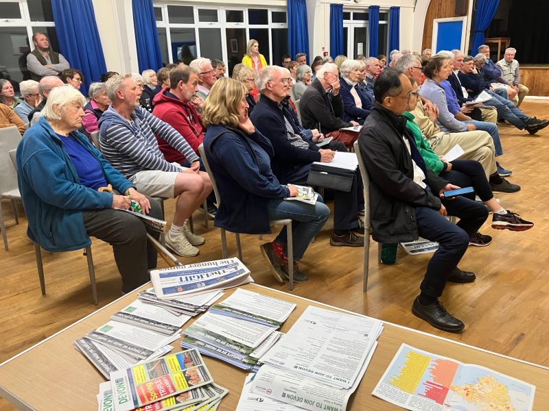 Devon CPRE - Bulworthy solar farm meeting at Alverdiscott 4 credit Sharon Goble