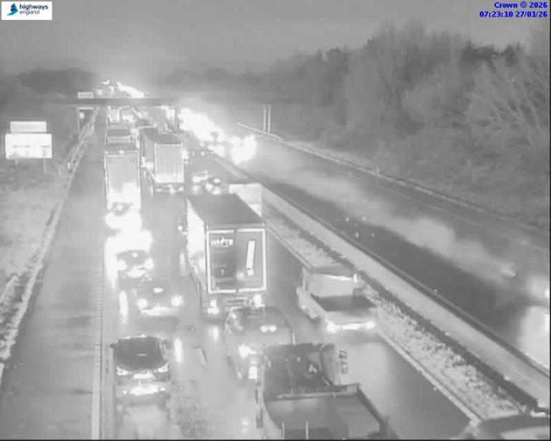 Flooding causes chaos and delays on the M5 motorway