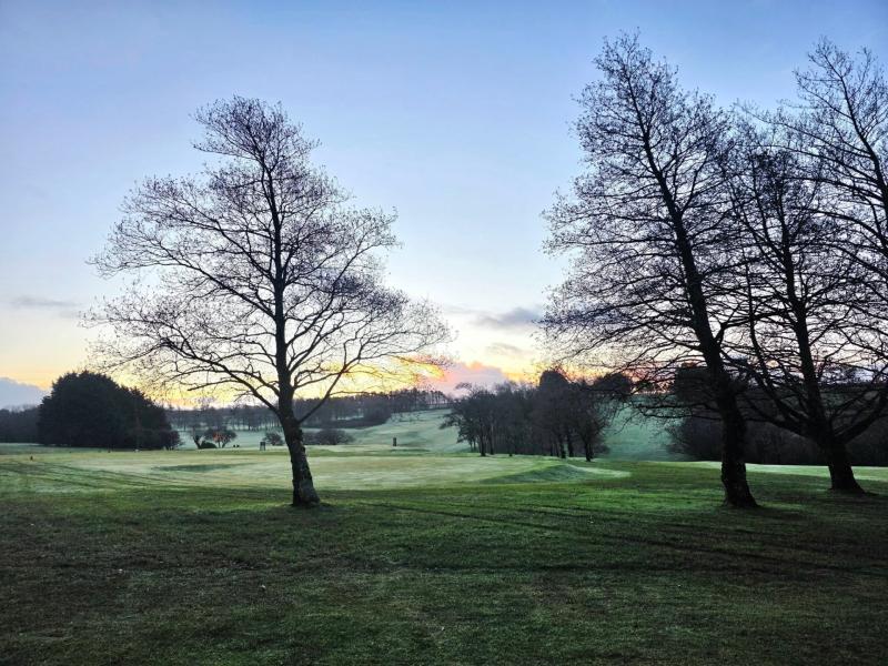 Winter scene at Holsworthy GC