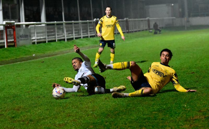 Victory in the mud for Torquay United. Pic from PPAUK
