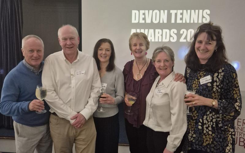 Celebrations at Devon Tennis Awards