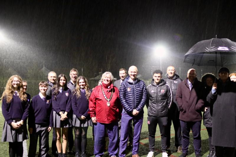 Exeter City star returns to open major upgrade at East Devon school