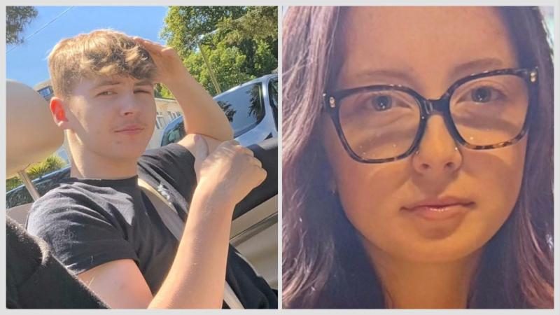 15-year-old Cody from Newton Abbot and 16-year-old Sophie from Kingsbridge have been missing over the weekend (Images- D&C Police)