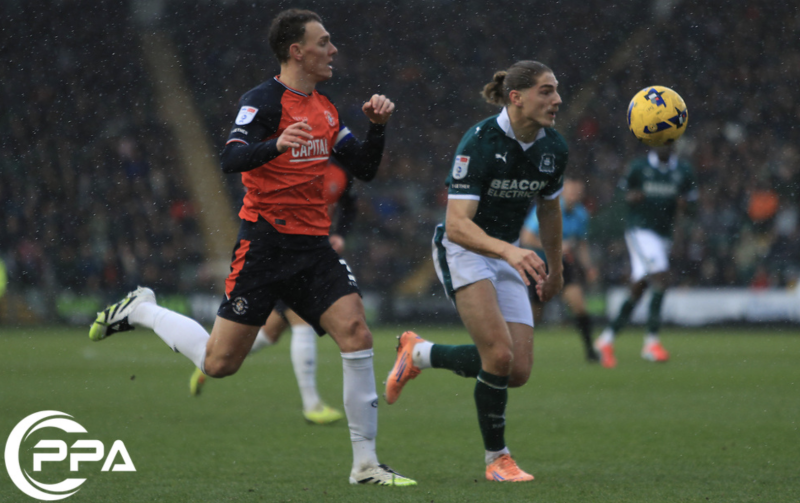 Argyle travel to Luton in fine form, having scored twelve in their last three games (Image- PPAUK)