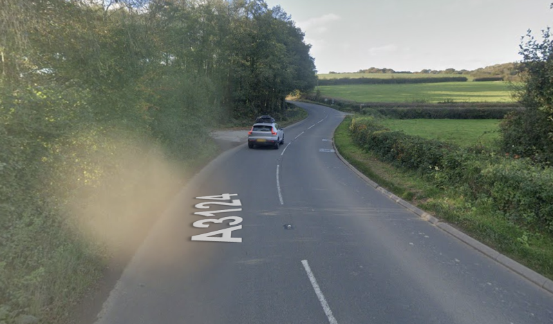 Traffic is building on the A3124 between Two Post Lane and the A382 Exeter Road after an ongoing incident involving a lorry (Image- Google Maps)