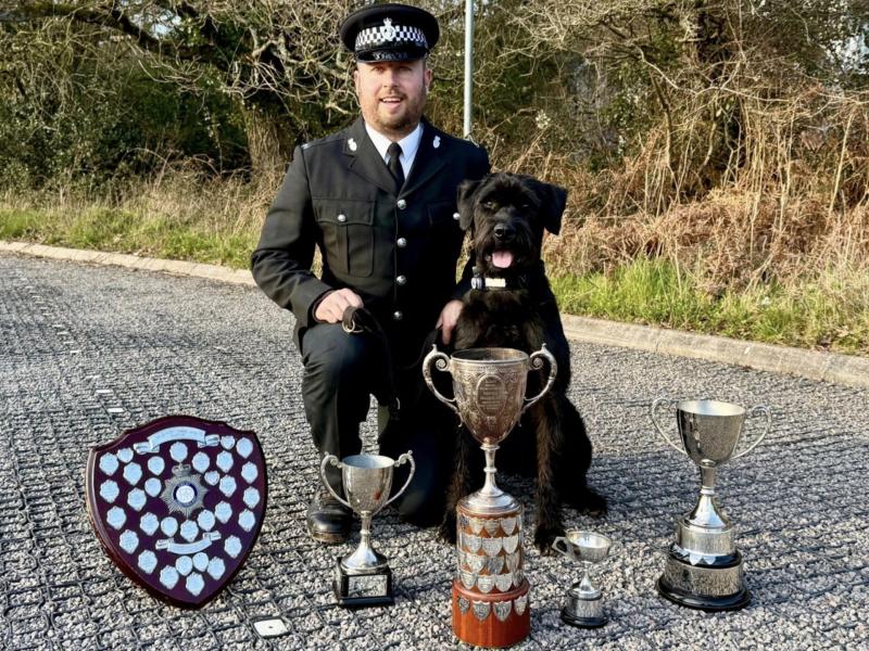 PC John Warren and PD Albert - Plymouth  (Image- D&C Police)