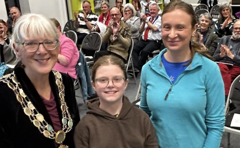 (L-R) Cllr Sheila Brooke, Willow and Dani Monahan (Image: BTTC)