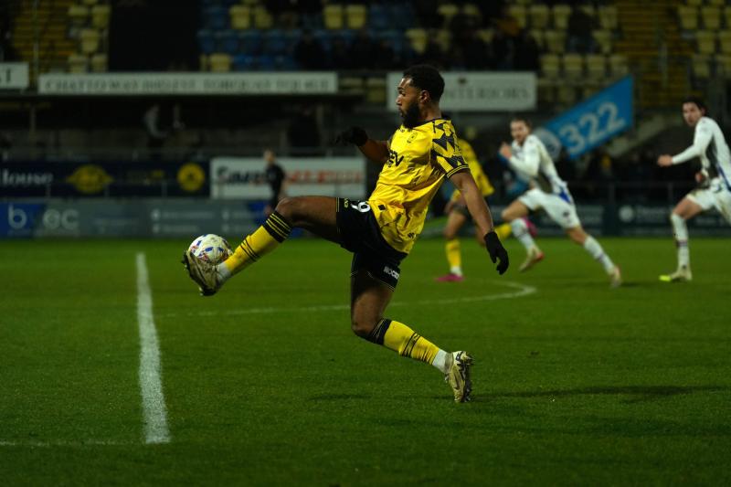 Torquay United forward Deon Moore. Pic from PPAUK