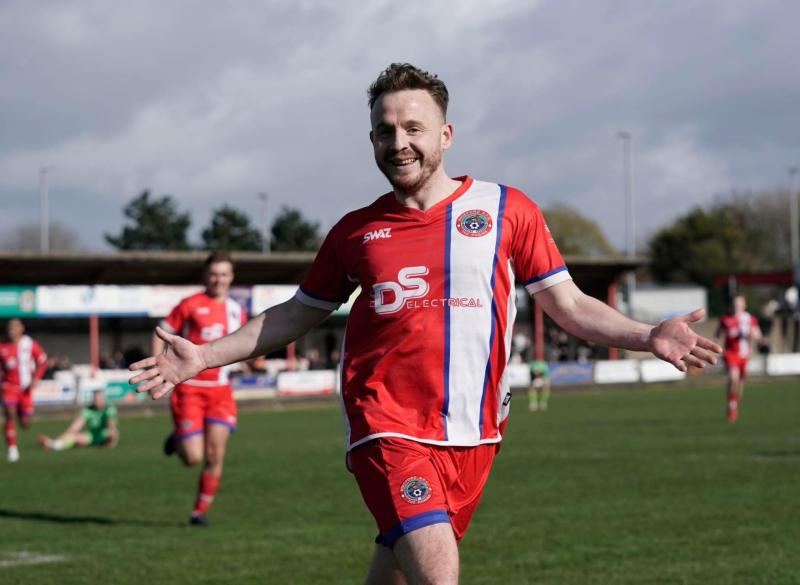 Celebrations for Bideford. Picture from Sean Gosling AFC