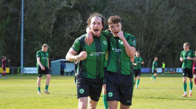 Celebrations for Ivybridge Town. Pic from Iain Mellis