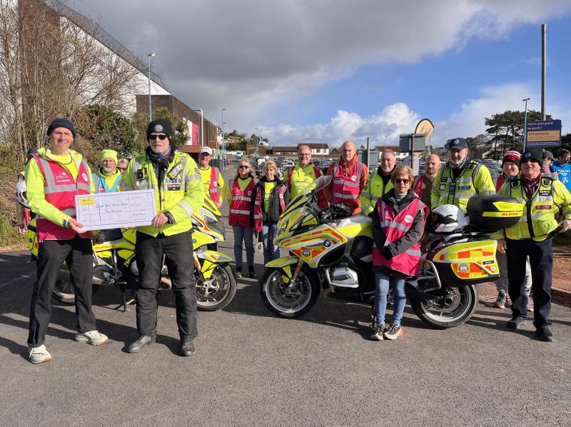 Blood Bikes at Torbay Velopark