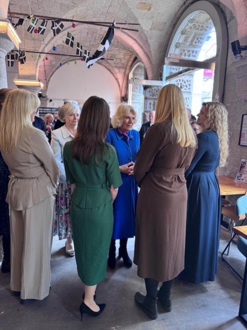 Queen Camilla visiting the Cornwall Male Ally Network