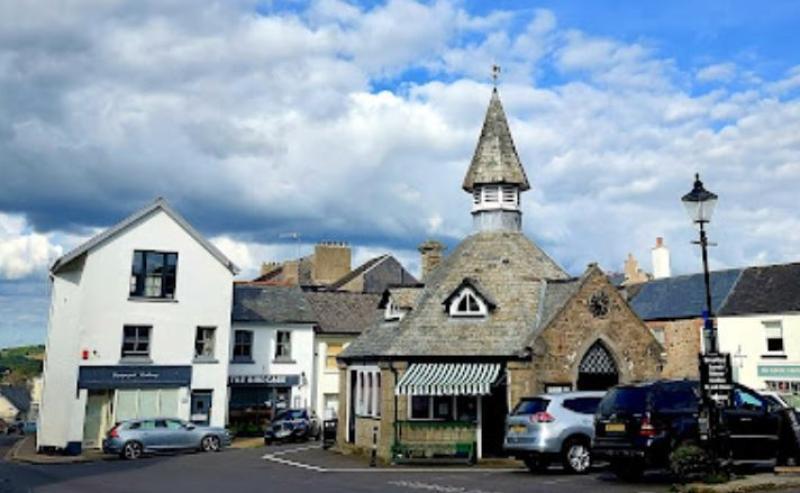 The square in Chagford. Image courtesy: Google Street View