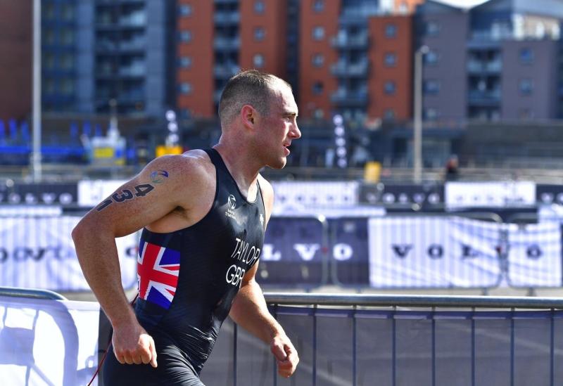 Barnstaple’s Michael Taylor competes in World Triathlon Para Series event in Swansea