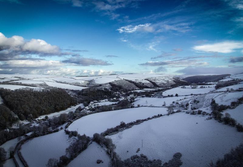 Pictures: Weather warning as snow hits across North Devon