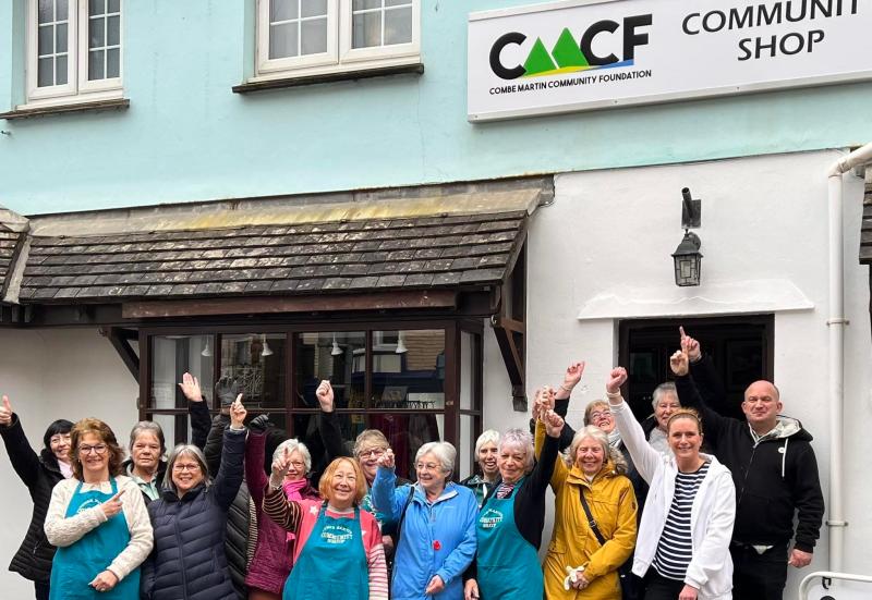 Combe Martin Community Shop Re-opens in New Premises