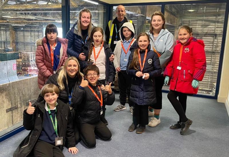 Pupils find out what happens to North Devon's recycling