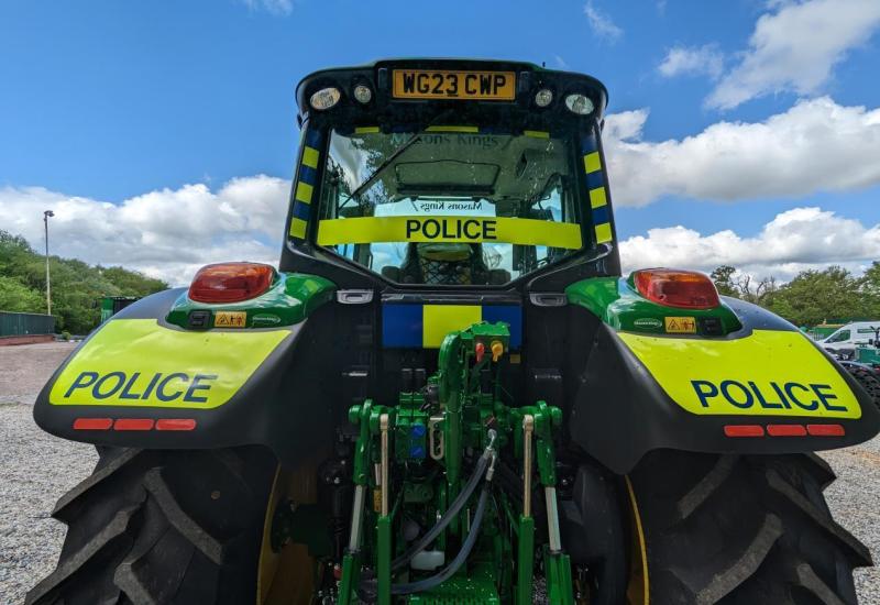 Police tractor unveiled by Devon & Cornwall Police