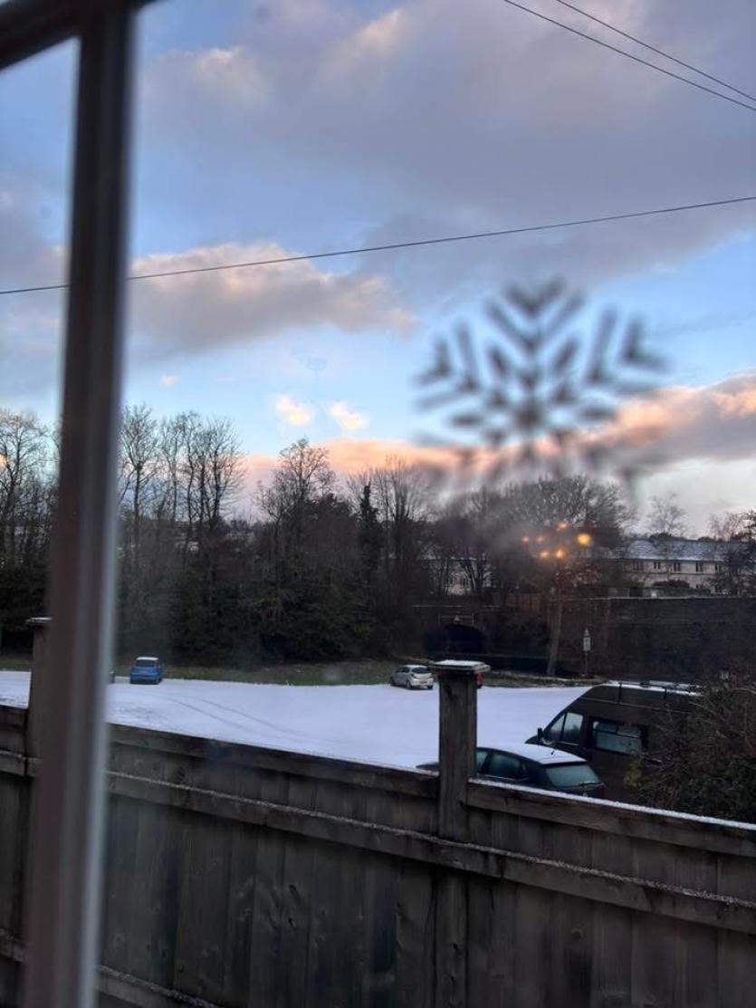 Snowy car park scene (Image- Sidratul Muntaha)