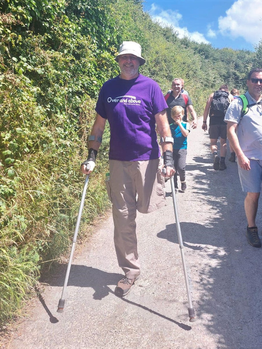 Richard Barnes completes his Ilfracombe to Lee walk on Saturday - Credit: Richard Barnes