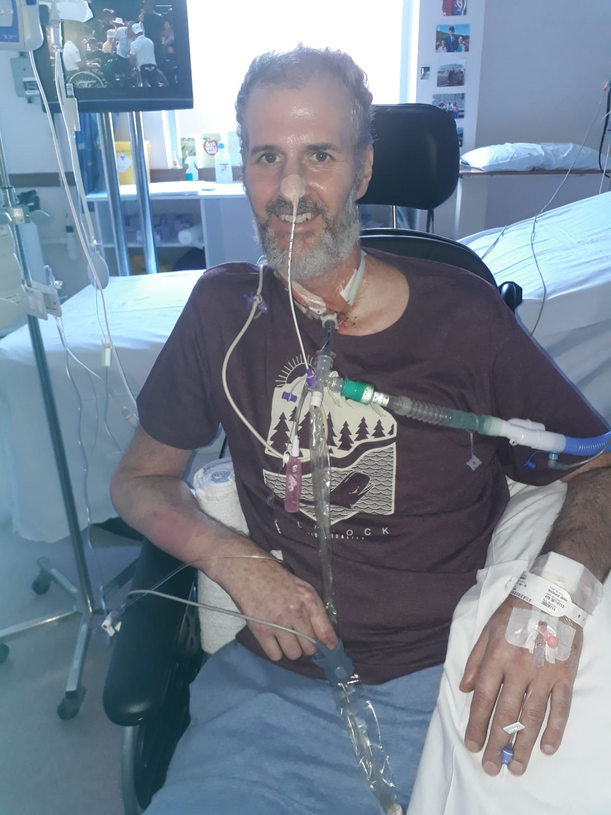 Richard in hospital - Credit: Richard Barnes
