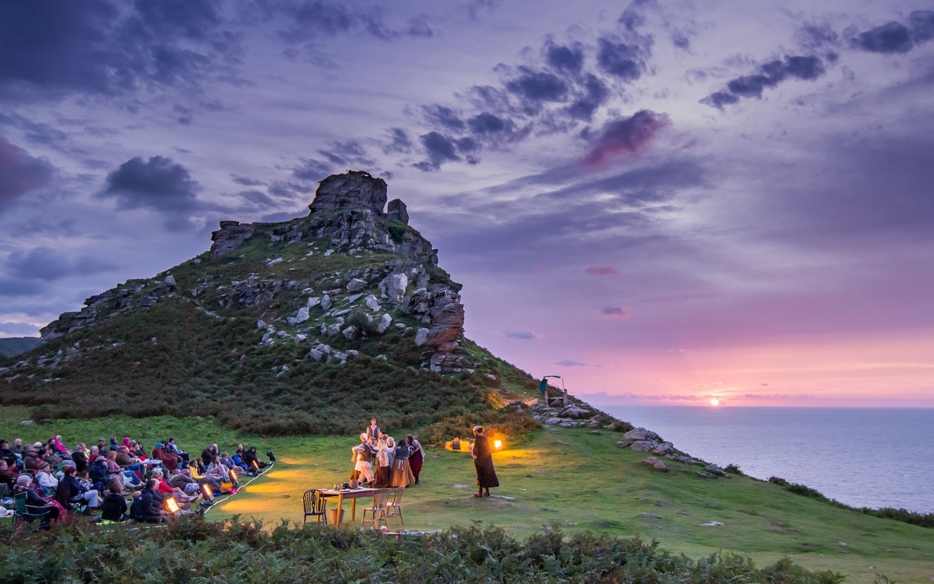 Lorna Doone performed at Pleasure Dome's outdoor theatre in the Valley of Rocks - Credit: John Spurr