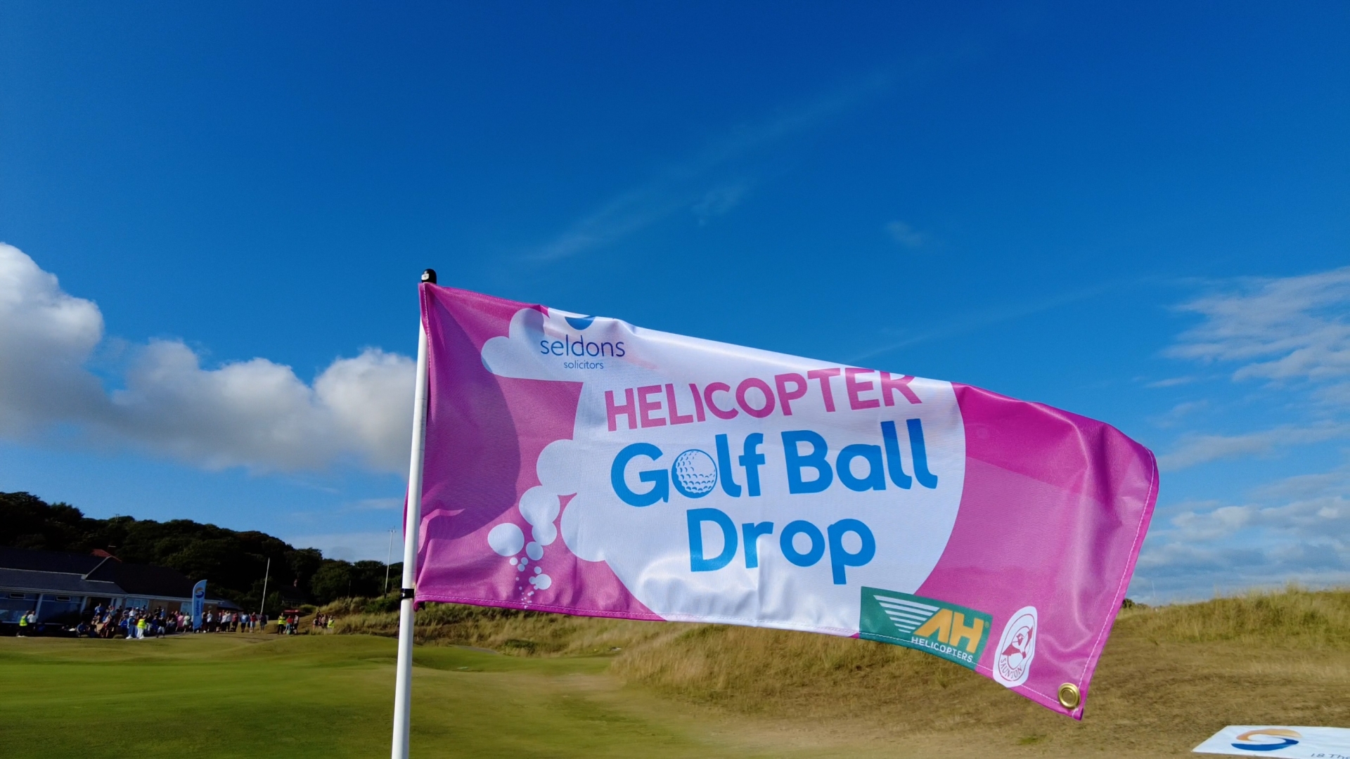 The Helicopter Golf Ball Drop flag - Credit: NDH