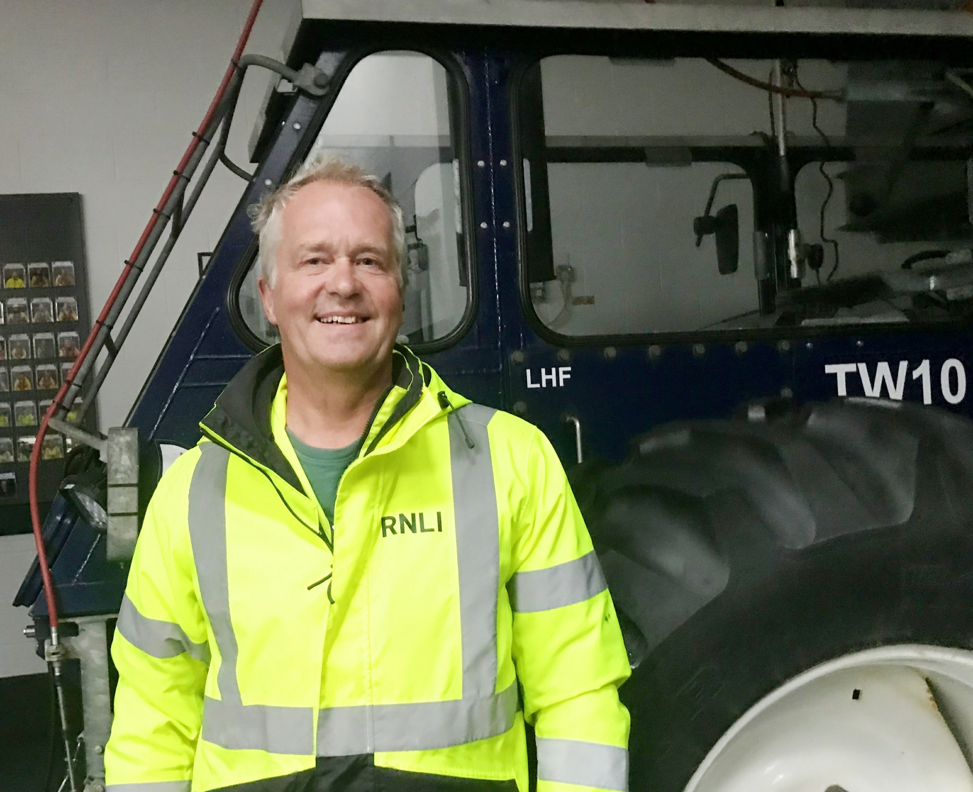 Rob Hawkins, Appledore RNLI's most recently qualified County Tractor launch and recovery driver - Credit: RNLI